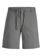 Spodenki damskie - Jack&Jones Junior Szorty materiałowe Jaiden 12275013 Szary Loose Fit - miniaturka - grafika 1