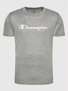 Koszulki sportowe męskie - Koszulka techniczna 217090 Szary Athletic Fit - Champion - grafika 1