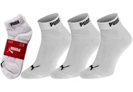 Skarpetki damskie - PUMA  SKARPETY SKARPETKI STOPKI 3 PARY WHITE 887498 02 - Rozmiar: 39-42 - miniaturka - grafika 1