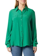 Bluzki damskie - Pinko Nora Camicia Crepe De Chine bluzka damska, X08_amazzonia, 44 - miniaturka - grafika 1