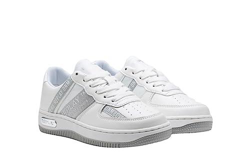 Replay Dziewczęce sneakersy Epic Jr 1, 075 White Lt Grey, 38 EU