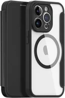 Etui i futerały do telefonów - Dux Ducis Skin X Pro etui iPhone 14 Pro magnetyczny pokrowiec MagSafe z klapką czarny - miniaturka - grafika 1