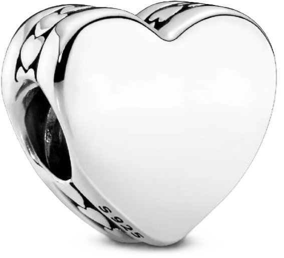 Charms Pandora do grawerowania Serce 792015