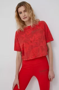 Koszulki i topy damskie - Diadora Diadora t-shirt bawełniany kolor czerwony - grafika 1
