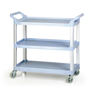 B2B Partner Wózek półkowy do sprzątania, aluminium/plastik AF08161 - Wózki magazynowe - miniaturka - grafika 1