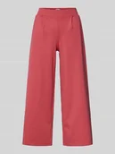 Spodnie damskie - Spodnie materiałowe z szeroką nogawką i zakładkami w pasie model ‘Kate’ - miniaturka - grafika 1