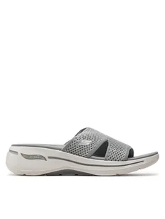 Skechers Klapki Go Walk Arch Fit Sandal-Joyful 140274/GRY Szary - Klapki i japonki damskie - miniaturka - grafika 1