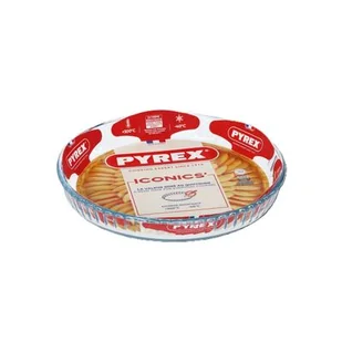 Forma żaroodporna Iconics do tarty 25 cm 1,1 l niska transparentny - Naczynia żaroodporne - miniaturka - grafika 1
