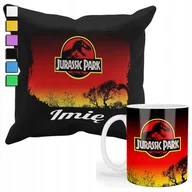Gadżety dla niej i dla niego - ZESTAW KUBEK + POSZEWKA Z NADRUKIEM-DLA FANA PREZENT JURRASIC PARK +IMIĘ - miniaturka - grafika 1