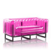 Sofy ogrodowe - YOMI SOFA EKO ALUMINIUM FRAME PINK - miniaturka - grafika 1