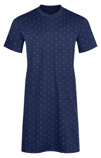 Piżamy męskie - Konstanty koszula nocna męska.kr. rękaw, Kolor granatowy-wzór, Rozmiar XL, Italian Fashion - grafika 1