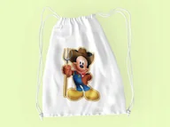 Torby szkolne - WOREK DO SZKOŁY WF/BUTY MYSZKA MIKI + IMIĘ - miniaturka - grafika 1