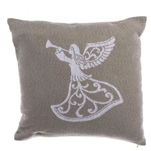 Dakls Bożonarodzeniowa poszewka na poduszkę Angel beige, 40 x 40 cm - Pozostałe akcesoria świąteczne - miniaturka - grafika 1