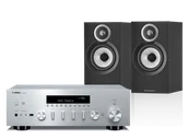Zestawy stereo - Yamaha R-N600A (srebrny) + 607 S3 (czarny) - miniaturka - grafika 1