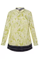 Koszule damskie - ULLA POPKEN Hemdbluse mit Floralem Print und Streifen Koszula damska, Zielony (jasnozielony 42)., 46 - miniaturka - grafika 1