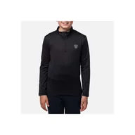 Pozostała odzież narciarska - Bluza narciarska dla dzieci Rossignol Boy 1/2 Zip Warm Stretch czarna - miniaturka - grafika 1