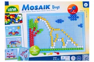 Zabawki interaktywne dla dzieci - LENA UKŁADANKA MOZAIKA DO UKŁADANIA GUZICZKOWA NIEBIESKA - miniaturka - grafika 1