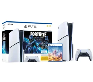 Sony PlayStation 5 Slim D Chassis PS5 1TB z napędem Fortnite Cobalt + Horizon Zero Dawn Remastered - Konsole Playstation - miniaturka - grafika 1