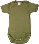 Body dla niemowląt - Body KRÓTKI rękaw KHAKI r 74 KLEKLE - miniaturka - grafika 1