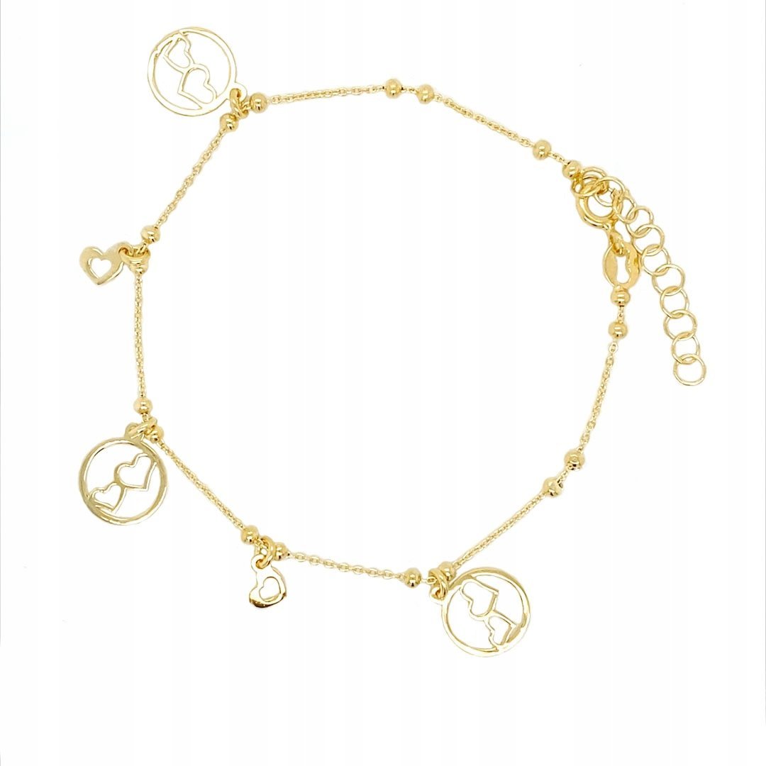 Bransoletka celebrytka srebrna pr. 925 SERDUSZKA