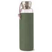 Shakery i bidony sportowe - Black+Blum Butelka na wodę Black+Blum 0,6 l oliwkowa szklana GR-WB-M010 - miniaturka - grafika 1