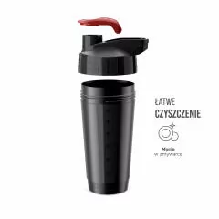 SHAKER 700ml - Circle technology SHK002, Czarny - Shakery i bidony sportowe - miniaturka - grafika 2