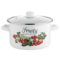 Garnki - Garnek emaliowany Emalia Polska Pleszew Kalina 22 cm 4,8 l - miniaturka - grafika 1