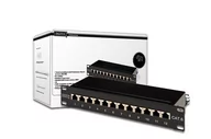Pozostałe akcesoria sieciowe - Panel krosowy DIGITUS DN-91612S, 12 portów - miniaturka - grafika 1