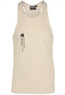 Koszulki sportowe męskie - Gorilla Wear - Carrizo Tank Top – czarny – Bodybuilding Sport na co dzień, czas wolny, z nadrukiem logo, lekka i wygodna dla optymalnego ruchu z bawełny i elastanu - grafika 1