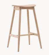 Taborety i hokery - Stołek barowy z drewna kauczukowego Orust Venture Design H77cm - miniaturka - grafika 1