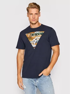 Koszulki męskie - GUESS T-Shirt MBBI41 K9RM0 Granatowy Regular Fit - grafika 1
