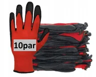 Rękawice robocze - Rękawice robocze ochronne lateksowe rozmiar 9 - L 10 par - miniaturka - grafika 1
