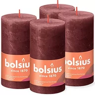 Świece - Bolsius Świece pieńkowe Shine, 6 szt., 130x68 mm, aksamitna czerwień Sfeerpunt - miniaturka - grafika 1