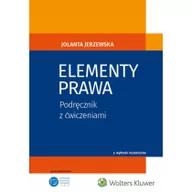 Prawo - Jerzewska Jolanta Elementy prawa Podręcznik z ćwiczeniami - mamy na stanie, wyślemy natychmiast - miniaturka - grafika 1