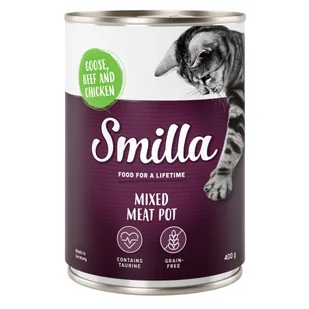 Smilla Mixed Meat Pot, 6 x 400 g - Gęsina, wołowina i kurczak| - Mokra karma dla kotów - miniaturka - grafika 2