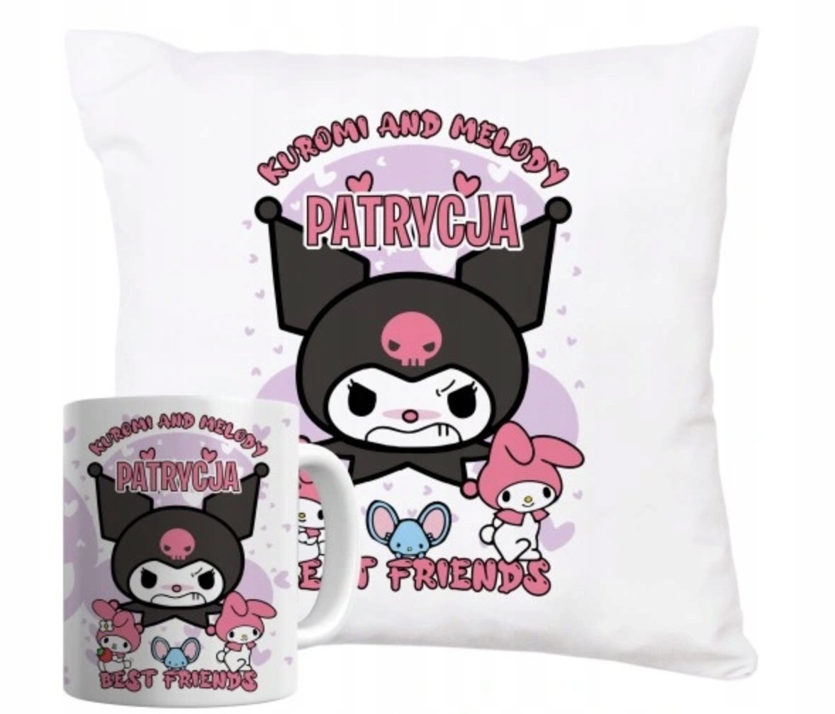 ZESTAW PODUSZKA + KUBEK PREZENT Kuromi Melody Hello Kitty Sanrio #29