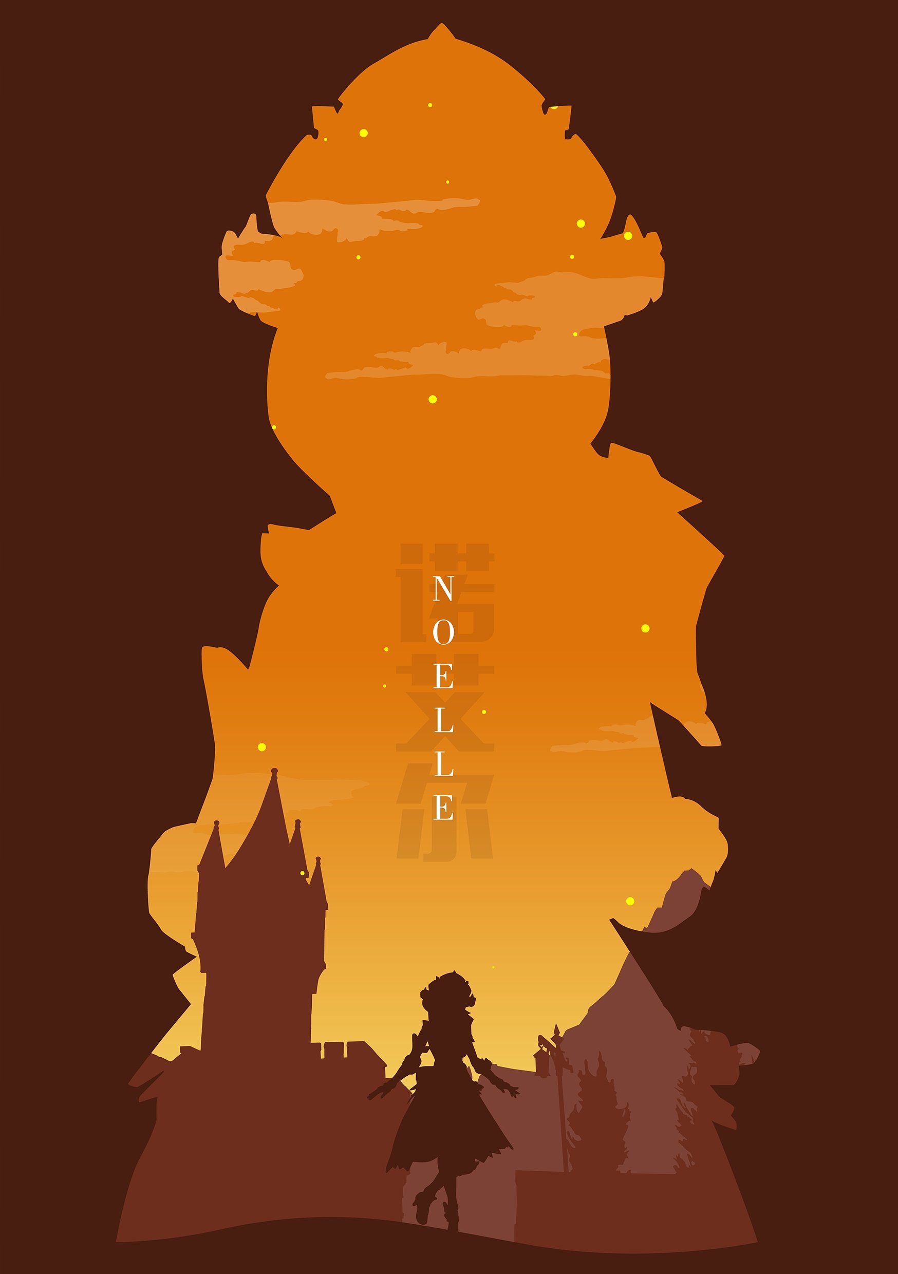 Plakat A1 Genshin Impact Noelle