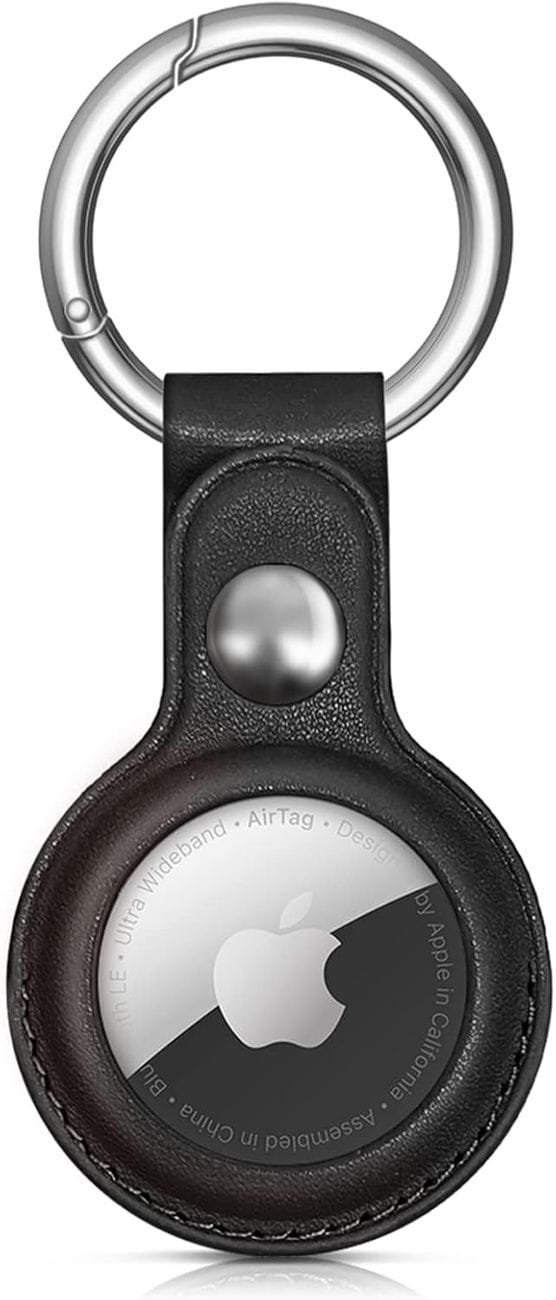 Etui do lokalizatora Apple AirTag z ekoskóry - czarne