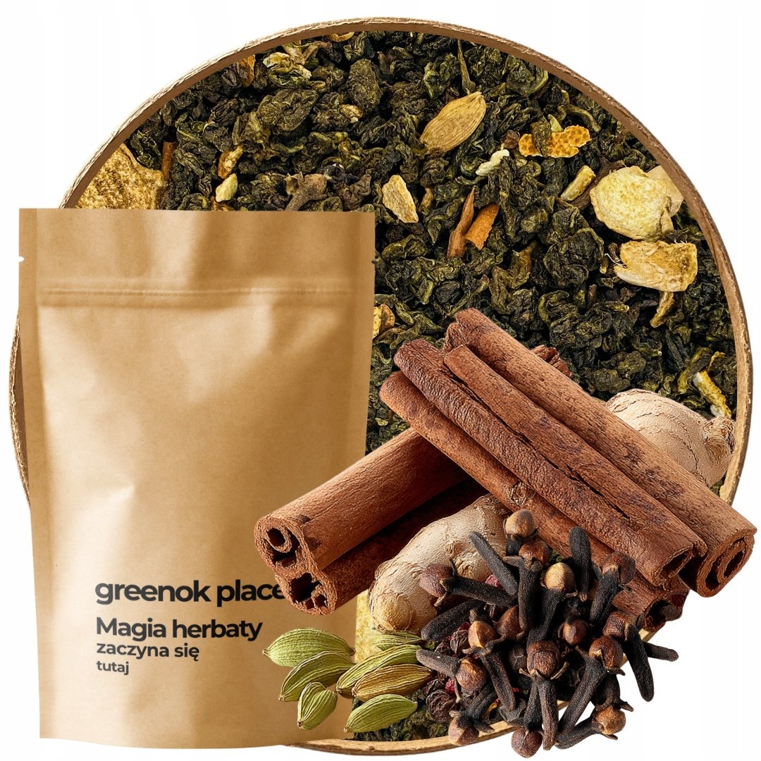 Herbata oolong Grzaniec 1000g rozgrzewająca cynamon Naturalna