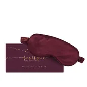 Akcesoria do bielizny - LE SILQUE Opaska na oczy z jedwabiu - BURGUNDY - miniaturka - grafika 1