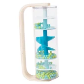 Grzechotki dla dzieci - CLASSIC WORLD Deszczownica Tuba z Kuleczkami Niebieska - miniaturka - grafika 1