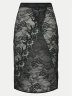 Spódnice - Guess Spódnica midi O4BD02 KCG40 Czarny Regular Fit - miniaturka - grafika 1