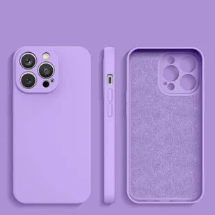 Silicone case etui Samsung Galaxy A54 5G silikonowy pokrowiec fioletowe - Etui i futerały do telefonów - miniaturka - grafika 2