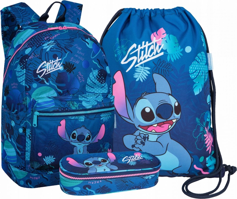 Plecak szkolny dla dziewczynki CoolPack Lilo i Stitch Zestaw 3w1