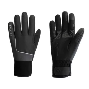 Rękawiczki sportowe unisex Rogelli Essentail Hi Vis wodoodporne - Rękawiczki rowerowe - miniaturka - grafika 1