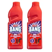 Środki do kuchni i łazienki - Cillit Bang Turbo Żel do Udrożniania Rur z Turbo Formułą Mocny 2 x 1L Zestaw - miniaturka - grafika 1