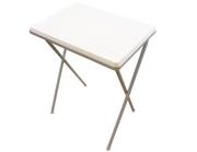 Meble turystyczne - Highlander Folding Steel & Hard wearing ABS Camping Table, biały, jeden rozmiar FUR737-WE - miniaturka - grafika 1