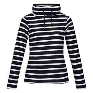 Regatta Damska bluza z kapturem Hensley z dekoltem, Granatowy/białe paski, 36 - Bluzy damskie - miniaturka - grafika 1