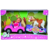 Lalki dla dziewczynek - Simba Evi Love Jee + Koń 5737460 - miniaturka - grafika 1