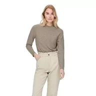 Swetry damskie - ONLY Onlrica Life L/S KNT Noos sweter damski, beżowy, S - miniaturka - grafika 1